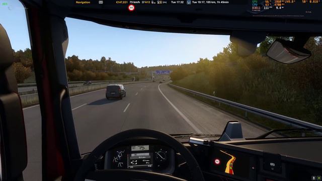 ETS2 1.49  Pure New Profile - Hired Driver - Quick Job.    Tobii Eye Tracker 5