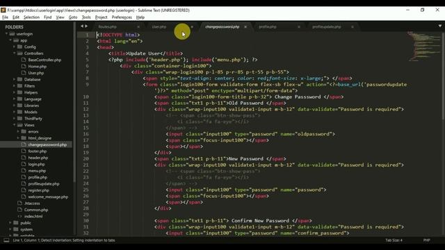 Part 4 || User Login System in CodeIgniter 4 || Update User Profile, Password and Delete Account смотреть онлайн