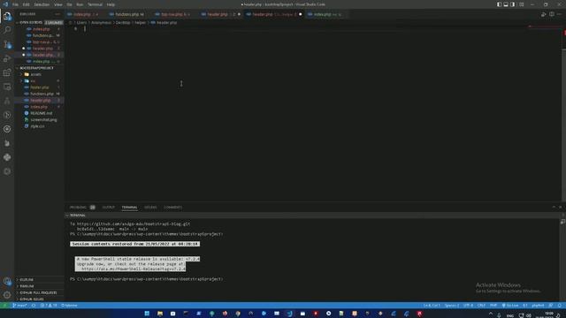 Custom WordPress Theme Development (2022) #6 - Creating simple header navigation bar . смотреть онлайн
