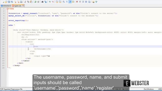 How to make a login/register system in PHP смотреть онлайн