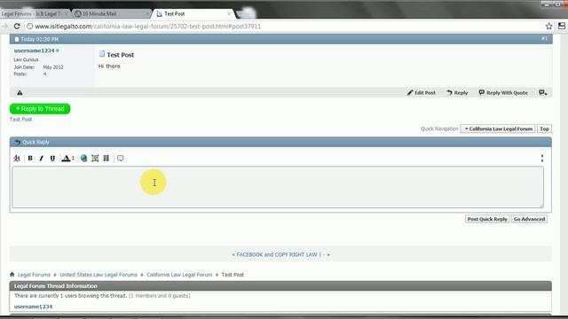 How to Post on the Legal Forums смотреть онлайн
