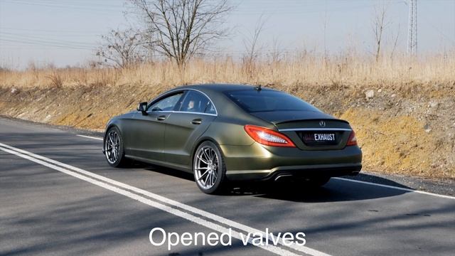 Mercedes CLS 550 C218 V8 Biturbo | Loud Baq Exhaust Sound + Downpipes | Sportowy Wydech Z Klapkami