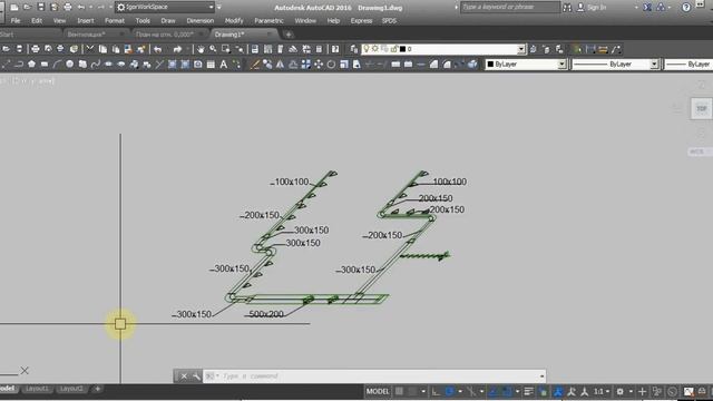 Построение аксонометрической схемы в AutoCAD смотреть онлайн