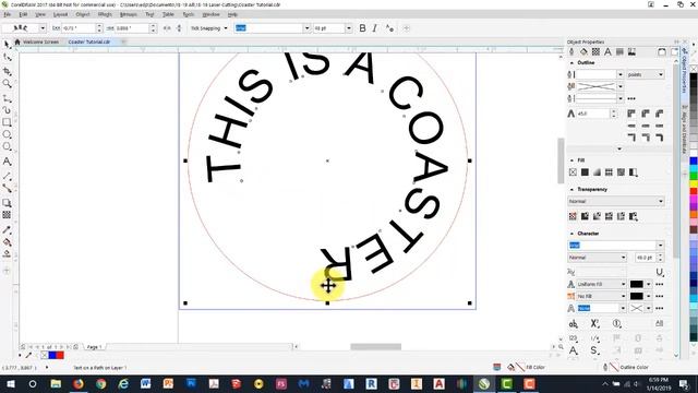 Laser engrave/cut out a wooden coaster | Corel Draw | Rayjet 50 | Trotec смотреть онлайн