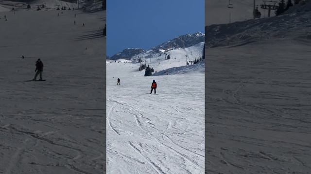 Ski resort Shymbulak. Mountains. February. Almaty. Горнолыжный курорт Шымбулак. Алматы. Наши горы смотреть онлайн