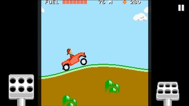 Hill Climb Racing - 8 bit JEEP Walkthrough GamePlay Android iOS смотреть онлайн