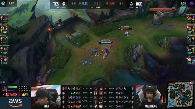 TES vs RGE | Day 7 LoL Worlds 2022 Main Group Stage | Top Esports vs Rogue - Groups full game смотреть онлайн
