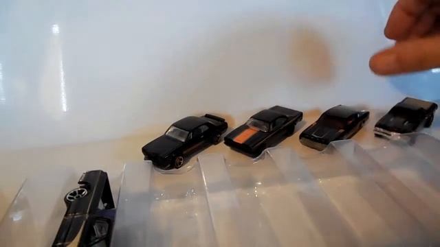 Hot Wheels. Коллекция чёрных машин. смотреть онлайн