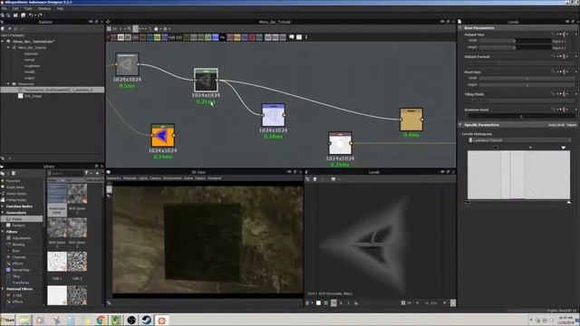 Substance Designer 5 Tutorial - Beginner - Menu Bar смотреть онлайн