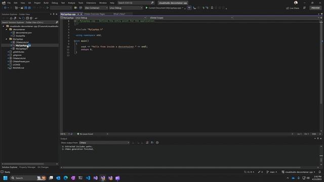 C++ Dev Containers in Visual Studio смотреть онлайн