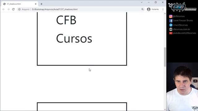 Classes [shadow] para aplicar sombra em [Bootstrap] - Curso de Bootstrap - Aula 37 смотреть онлайн