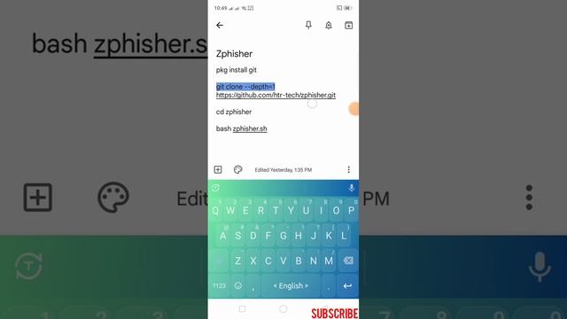 Install Zphisher In Termux.#tool #termux
