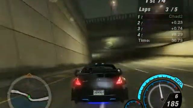 NFS Underground 2: 5 Perfect Lap Challenge #18 (Cristal Villa - Nissan 350Z)