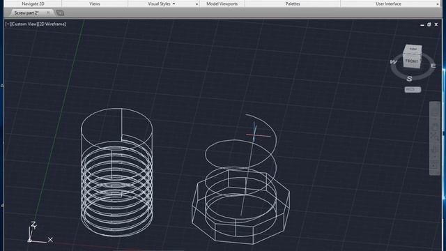 AutoCAD| Bolt and Nut Assembly Tutorial ✅ смотреть онлайн