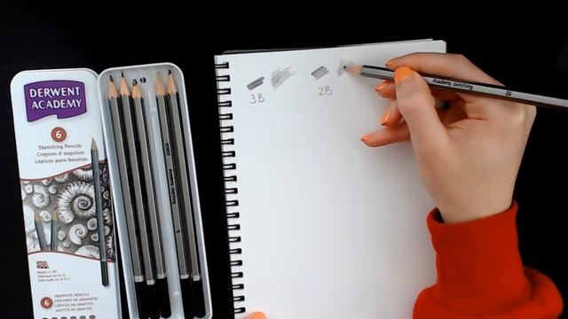 DERWENT ACADEMY SKETCHING PENCILS SET review and demonstration смотреть онлайн