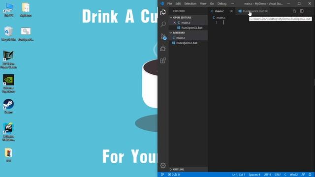How to setup VSCode with OpenGL and GLUT without Task.json смотреть онлайн