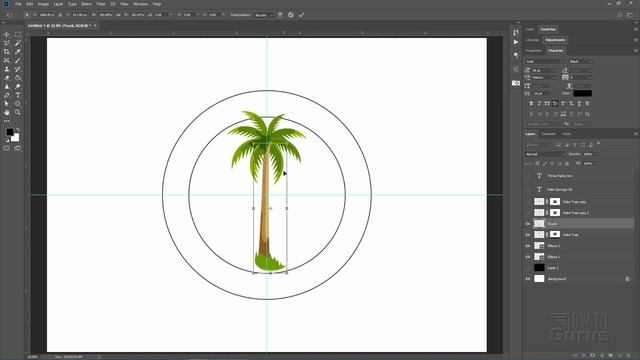 How You Can Put Circle Logo Text on a Circular Path with Photoshop смотреть онлайн