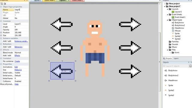 Construct 2 | Система одежды (обучение)