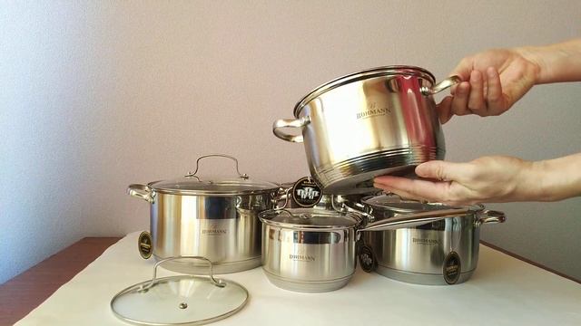 Bohmann BH 600-10 набор из 4х кастрюль и ковша с многослойным капсулированным дном смотреть онлайн