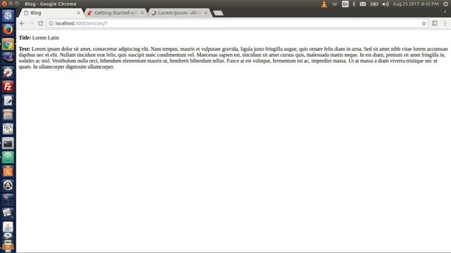 Ruby on Rails 5 Beginner's Tutorial - 4. Listing all Blog Entries and creating Links. смотреть онлайн