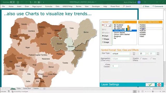 Multi Layers Map Generator in Excel (offline template) смотреть онлайн