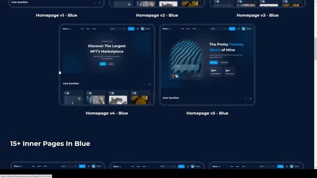 Ethernal - NFT Marketplace HTML Template digital assets non fungible tokens смотреть онлайн