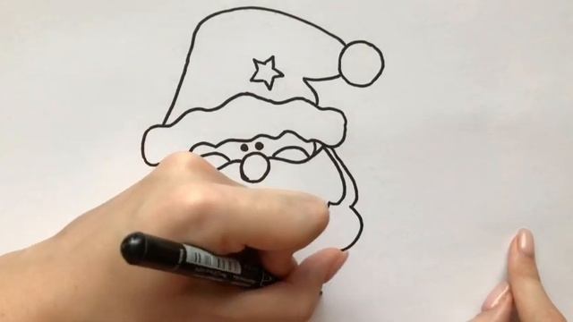 Как нарисовать Санта Клауса смотреть онлайн