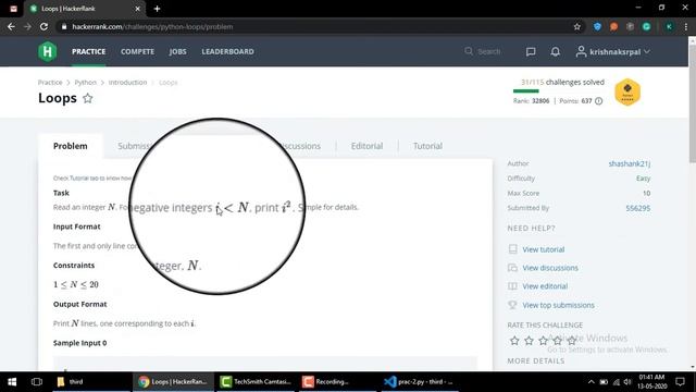 Python with HackerRank part-3 (loops) смотреть онлайн