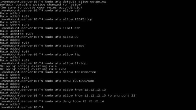 Ubuntu Server 18.04.1. Настройка файрвола UFW смотреть онлайн