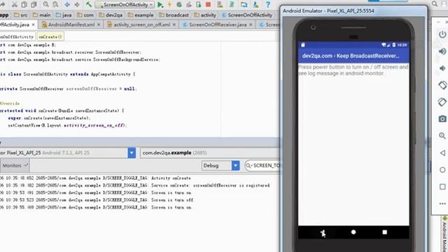 android run broadcast receiver in background service смотреть онлайн