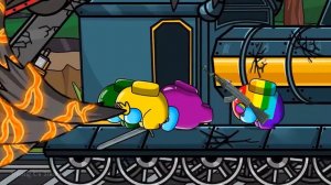 어몽어스 VS Giant Edward The Man & Choo-Choo Charles Monster | AMONG US ANIMATION