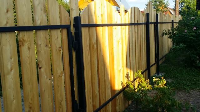 Забор из дерева своими руками. смотреть онлайн