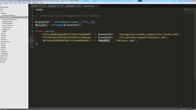 Tut 4 : Composer Autoloading - Files смотреть онлайн