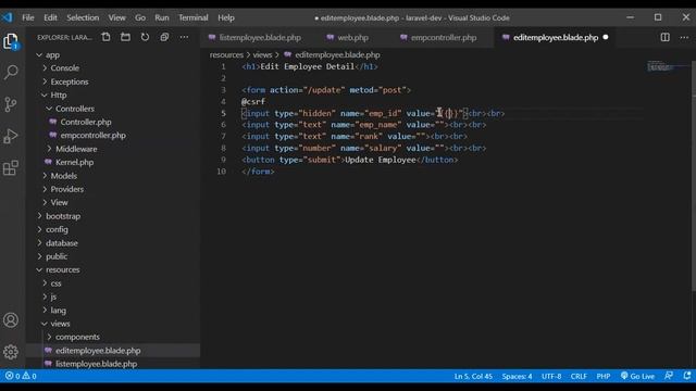 Lecture 19 Laravel Tutorial | Laravel Update Data in Database | Update Data in Database with Model смотреть онлайн