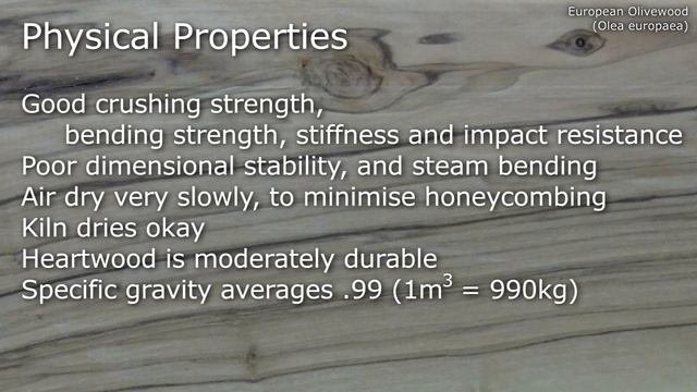 European Olivewood (Olea europaea) - Mitch's World of Woods смотреть онлайн