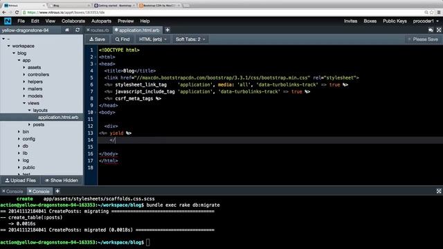 8. Ruby on rails tutorial (intro): Home Page Bootstrap смотреть онлайн