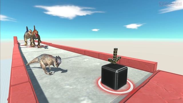 DESTROY THE BOX BEFORE SPINOSAURUS CATCHING YOU animal revolt battle simulator смотреть онлайн