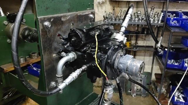 ГТС Испытания на стенде гидронасоса Rexroth A4VG175/ Testing hydraulic pumps смотреть онлайн