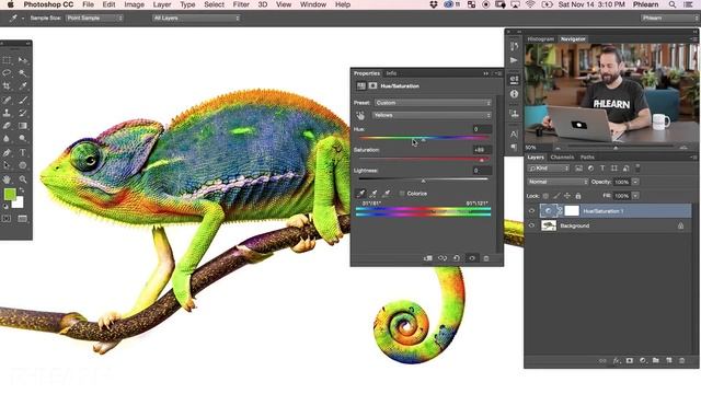 How to Use Hue/Saturation in Photoshop смотреть онлайн