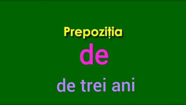 Предлог de в румынском языке смотреть онлайн