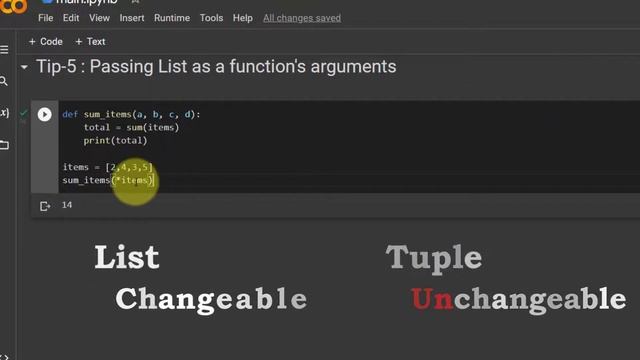 Python Tips for beginners : 5. Pass a list to function as multiple arguments #python #100PythonTips смотреть онлайн