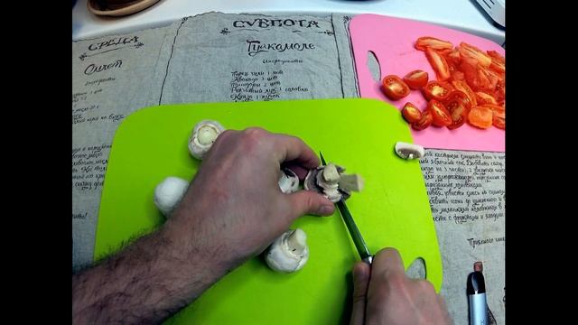 Жареные БАКЛАЖАНЫ с ПОМИДОРАМИ и ШАМПИНЬОНАМИ рецепт! смотреть онлайн