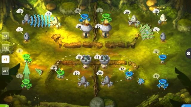 Отрабатываем тактику! Mushroom wars 2 смотреть онлайн