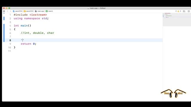 BeezMind C++ Programming - Types of variables смотреть онлайн
