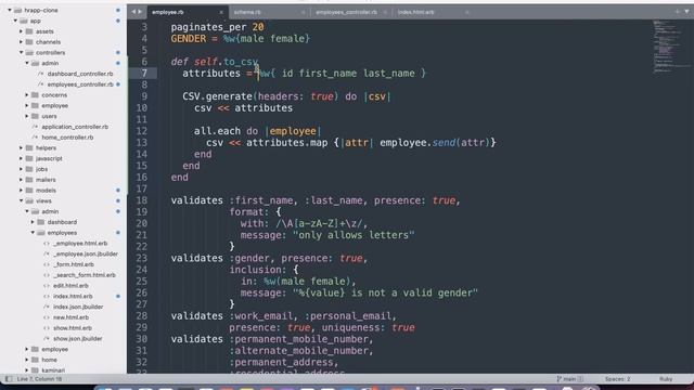 Export ActiveRecord Objects in CSV - Rails 7 смотреть онлайн
