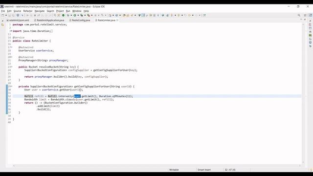 API Rate limiting with Bucket4J and Redis смотреть онлайн