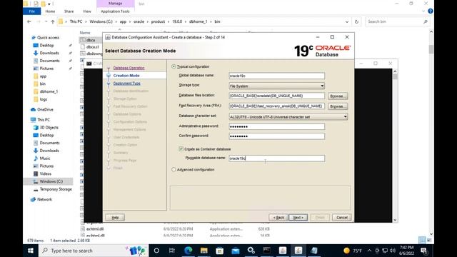 Crear Base de datos Oracle 19c en Windows смотреть онлайн