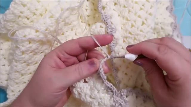 ПЛЕД ДЛЯ НОВОРОЖДЕННЫХ. КРЮЧКОМ. МАСТЕР КЛАСС. смотреть онлайн