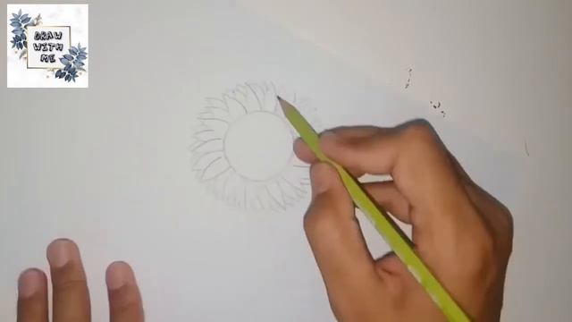 How To Draw A Sunflower Easily Sunflower In Just 3 Mintues Of Time podsolnukh смотреть онлайн