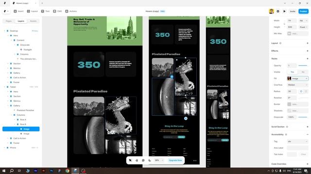 Design A Solana Marketing Crypto NFTs Using AI On Framer